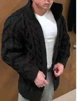 Men's sweater cardigan jacket