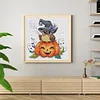 Halloween Owl-14CT Counted Cross Stitch 35*35cm