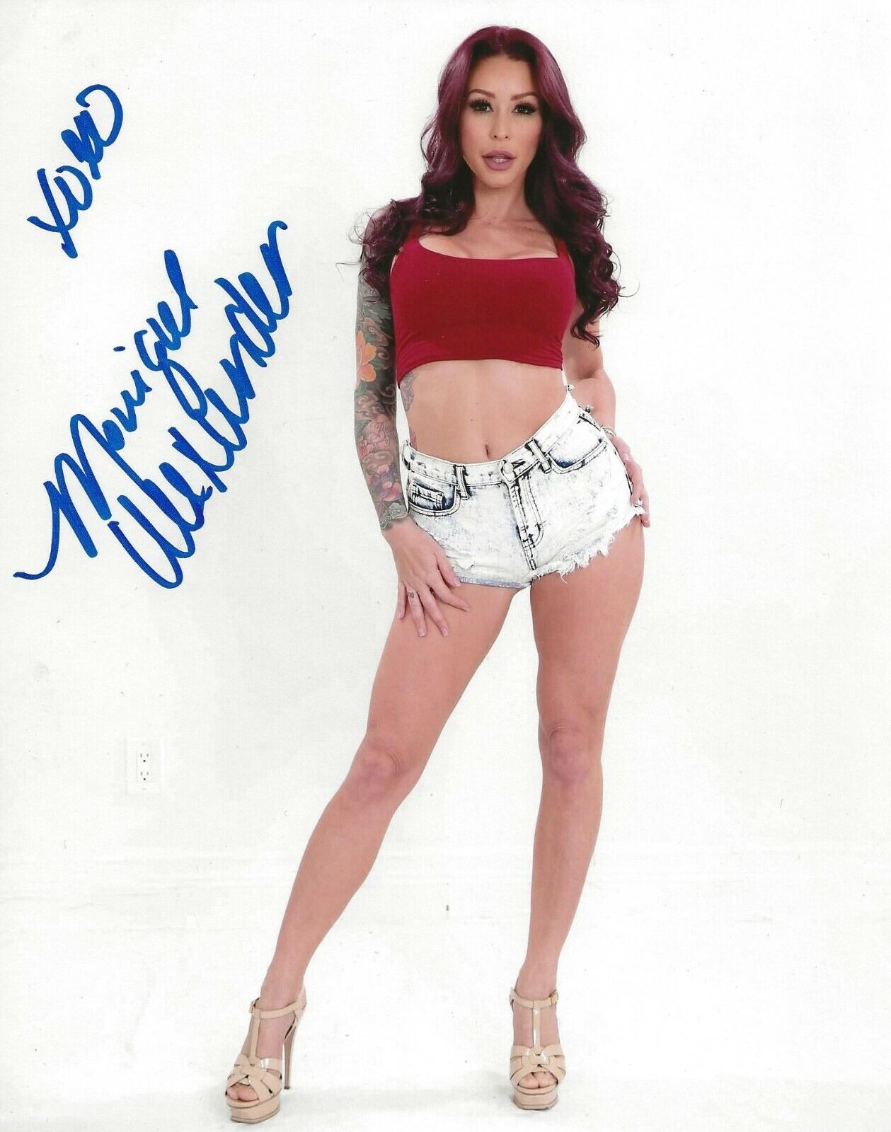 Monique Alexander Adult Video Star signed 8x10 Photo Poster painting AVN Winner autographed 7