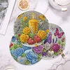 4 Stück Kerzen Diamant Kunst Untersetzer Sets für Home Party und Urlaub Dekorationen