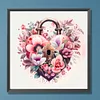 Flower Love Lock - Paint by Numbers Acrylic Painting 40*40cm