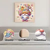 (25x25cm)DIY Gnome Framed Handmade Pearl Painting Art Craft Kit Living Home Decor