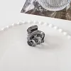 Stylish Metallic Silver Grey Hair Claws