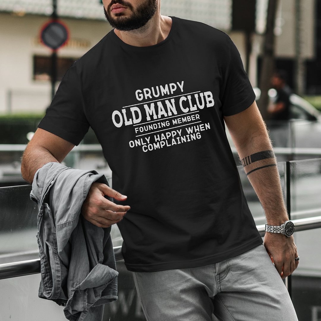 Grumpy Old Man Club Mens Funny T'Shirt