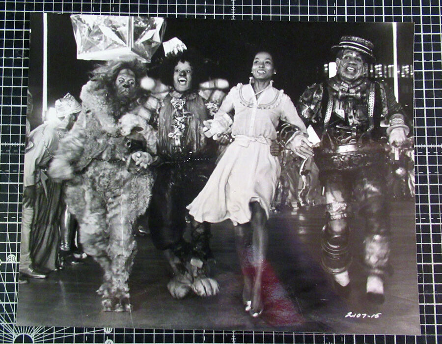 The Wiz 1978 ORIGINAL publicity Photo Poster painting Diana Ross Michael Jackson 8x10 inch F