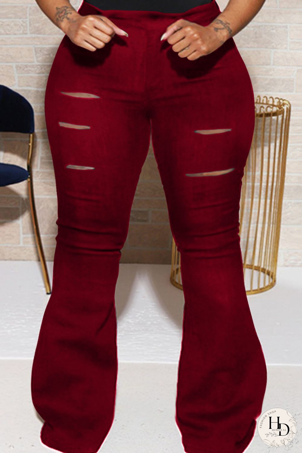 Black Casual Solid Hollowed Out Patchwork Turtleneck Plus Size