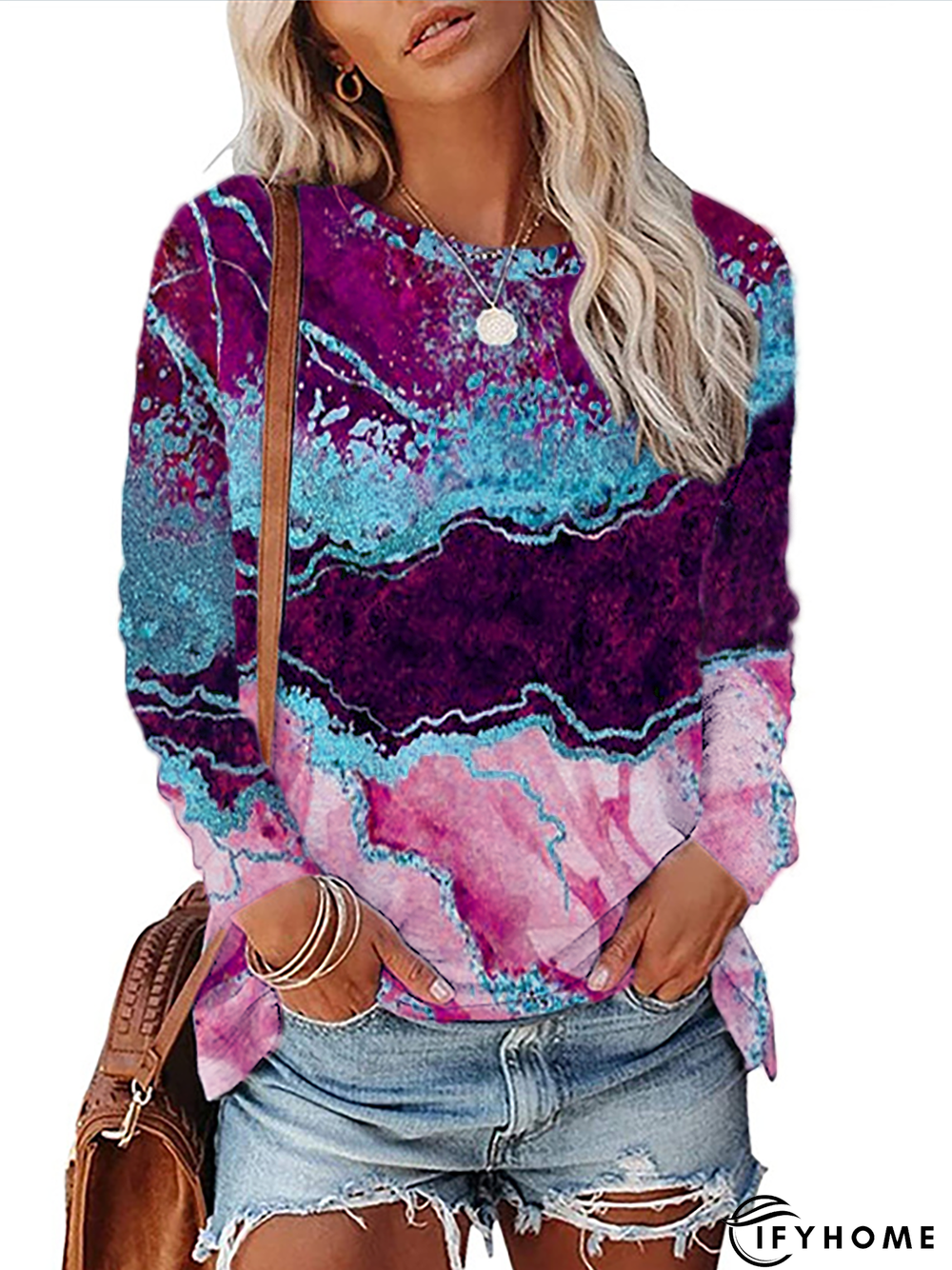 Casual Printed Tunic T-Shirt | IFYHOME
