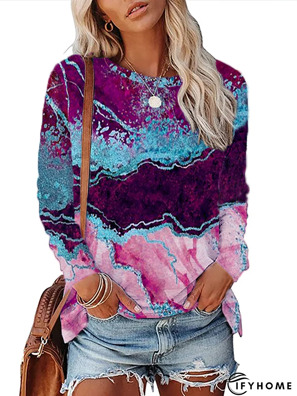 Casual Printed Tunic T-Shirt | IFYHOME