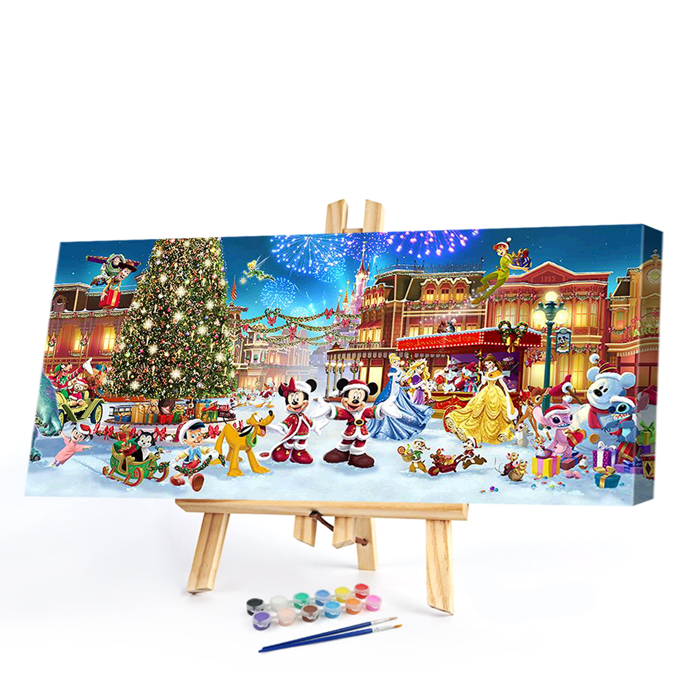 

80*40CM - Paint By Numbers - Christmas Cartoon (Big Size), 501 Original