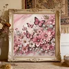 Pink Blossom Butterflies-Special Shaped Diamond Painting