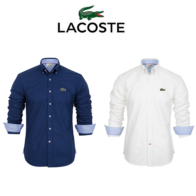 Pánské košile s dlouhým rukávem Lacoste®, 2 kusy