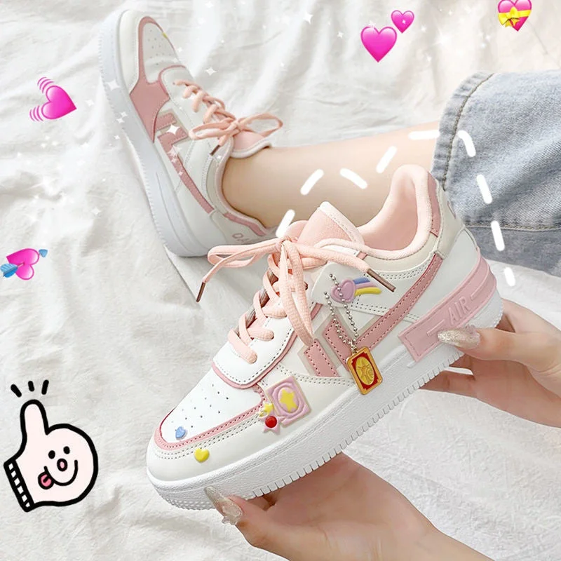 Ulzzang Yellow/Red Sports Shoes SP17318
