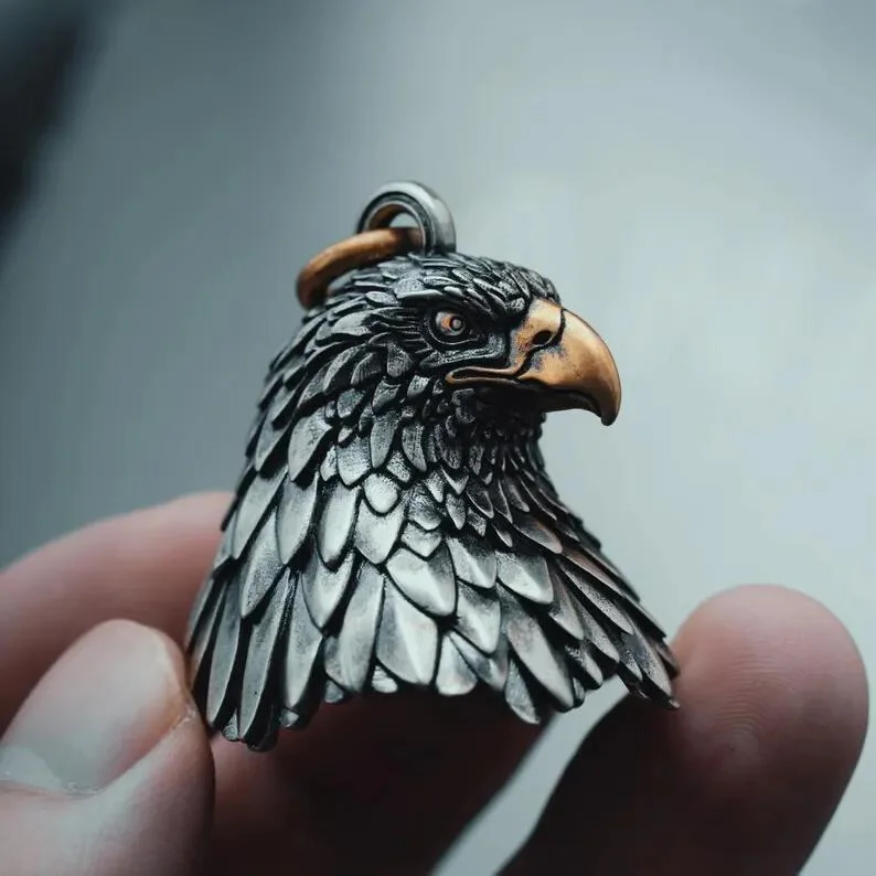 Handcrafted HD Eagle Bell -Eagle Bronze Motorcycle Bell