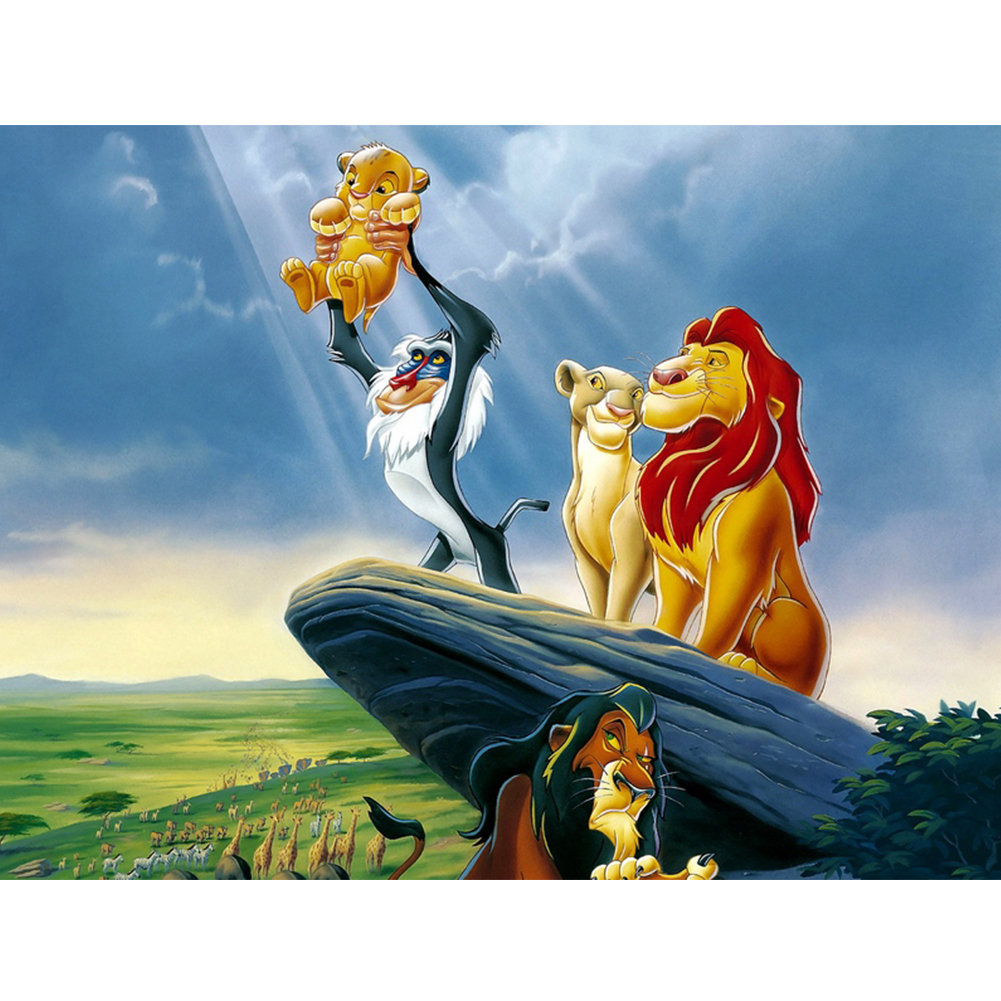 

40*30CM-Round Drill Diamond Painting-Lion, 501 Original