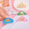 20PCS Adorable Cartoon Panda Bear Triangle Bookmark Paper File Organizing Clips Student Stationery Pins