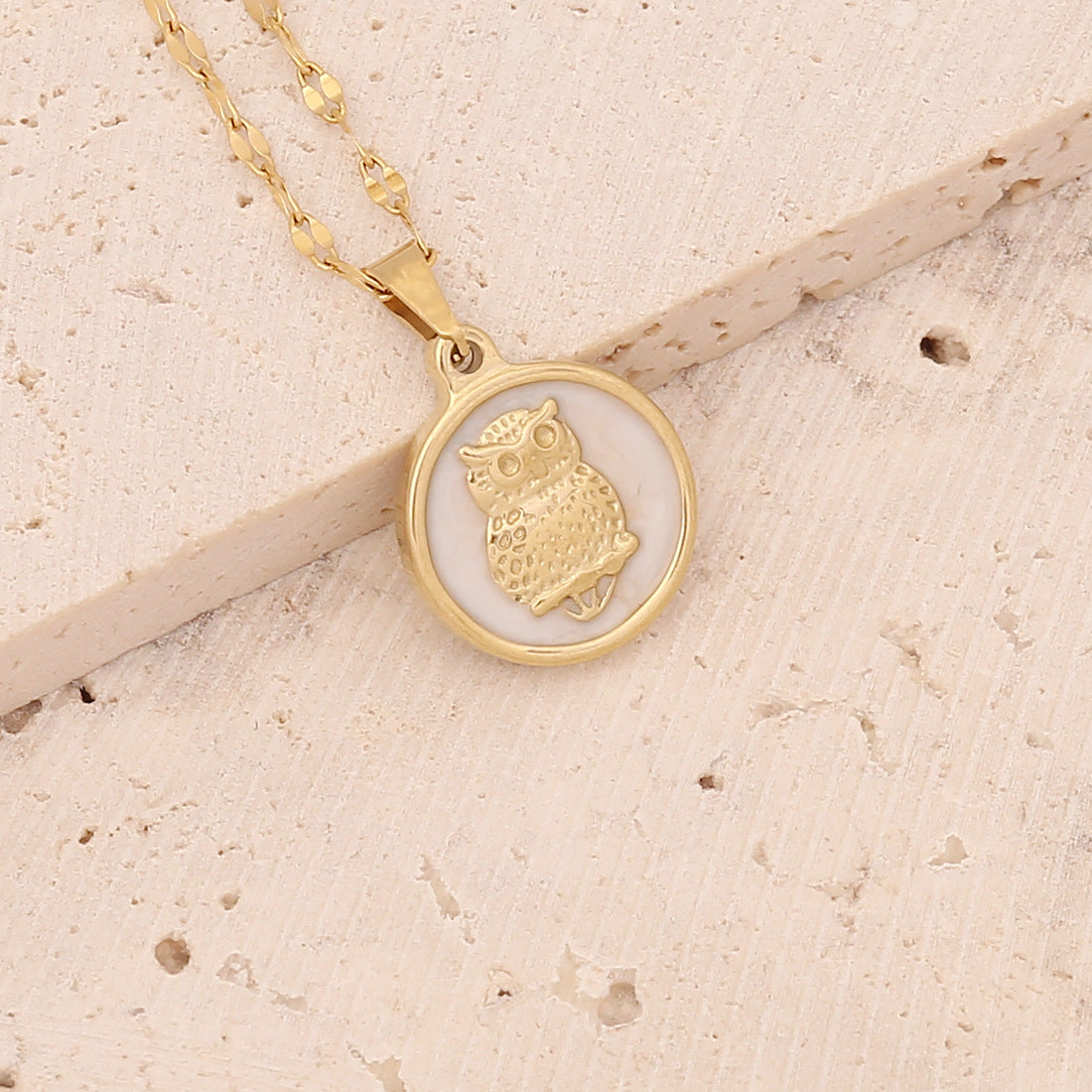 Women Heart Eye Stainless Steel Electroplating Pendants