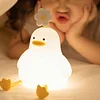 Duck Pat Light, Cute Duck Children's Night Light, Touch Control, Type-C Rechargeable, Suitable for Breastfeeding Toddlers