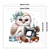 (Multi-Style) Sewing Machine Owl-11CT Stamped Cross Stitch 40*40cm/15.75*15.75in