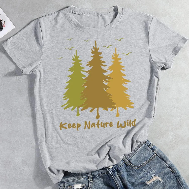 Keep nature wild Round Neck T-shirt-0025992