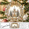 Diamond Painting Christmas Ornament Church Sun Ornament Window 7.87x7.87in