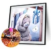 Diamond Painting -DIY Partial Round Drill Bear