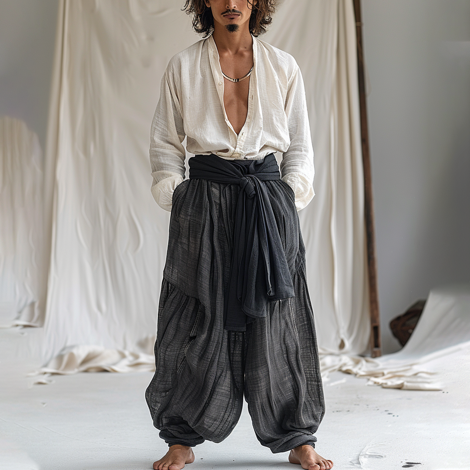 Men's Oversized Linen Pants