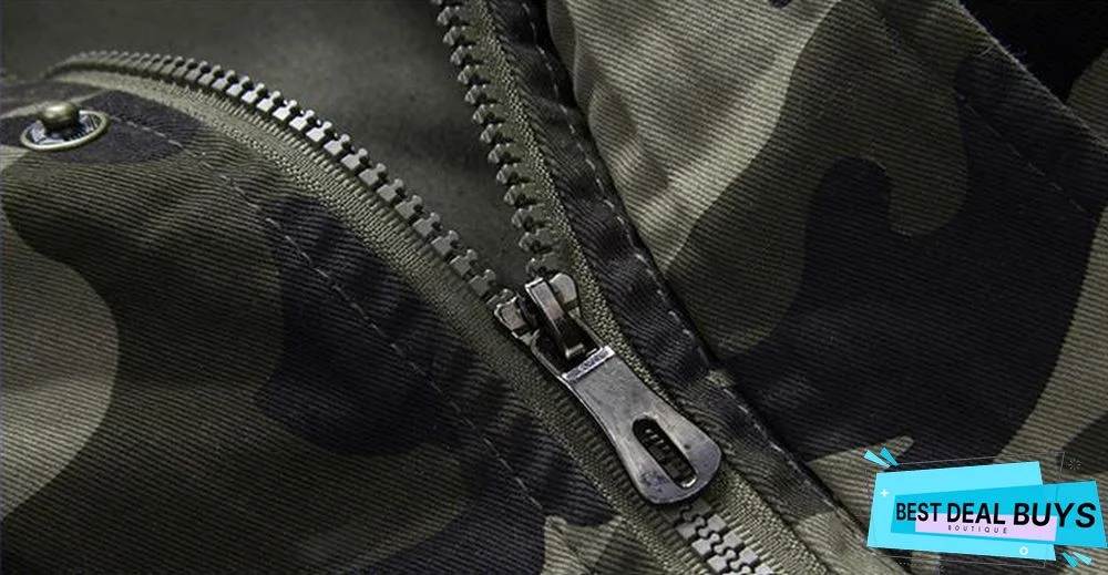 Men Camouflage Thick Casual Outerwear Windbreakers Army Tactical Military Jackets