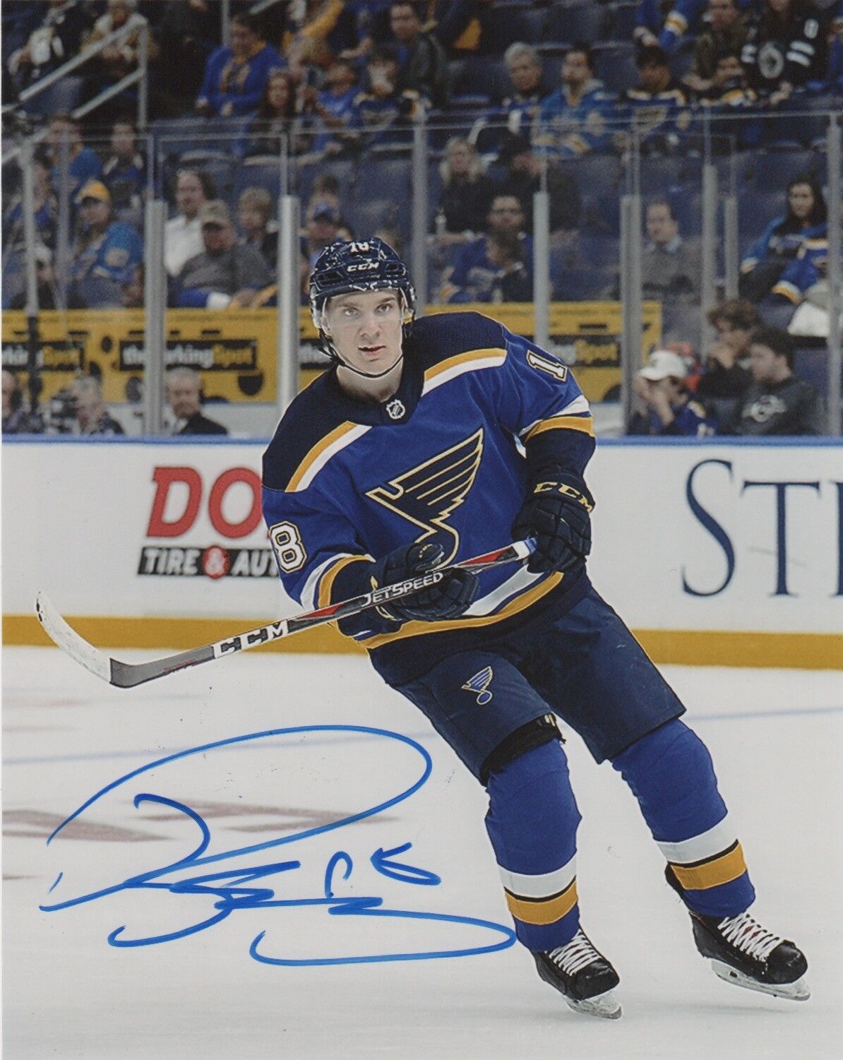 St Louis Blues Robert Thomas Autographed Signed 8x10 NHL Photo Poster painting COA #2