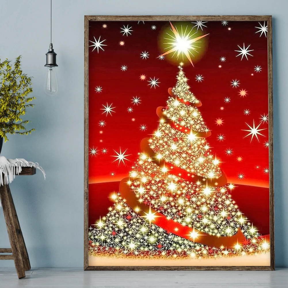 Diamond Painting - Full Round Drill - Christmas Tree(30*40cm)