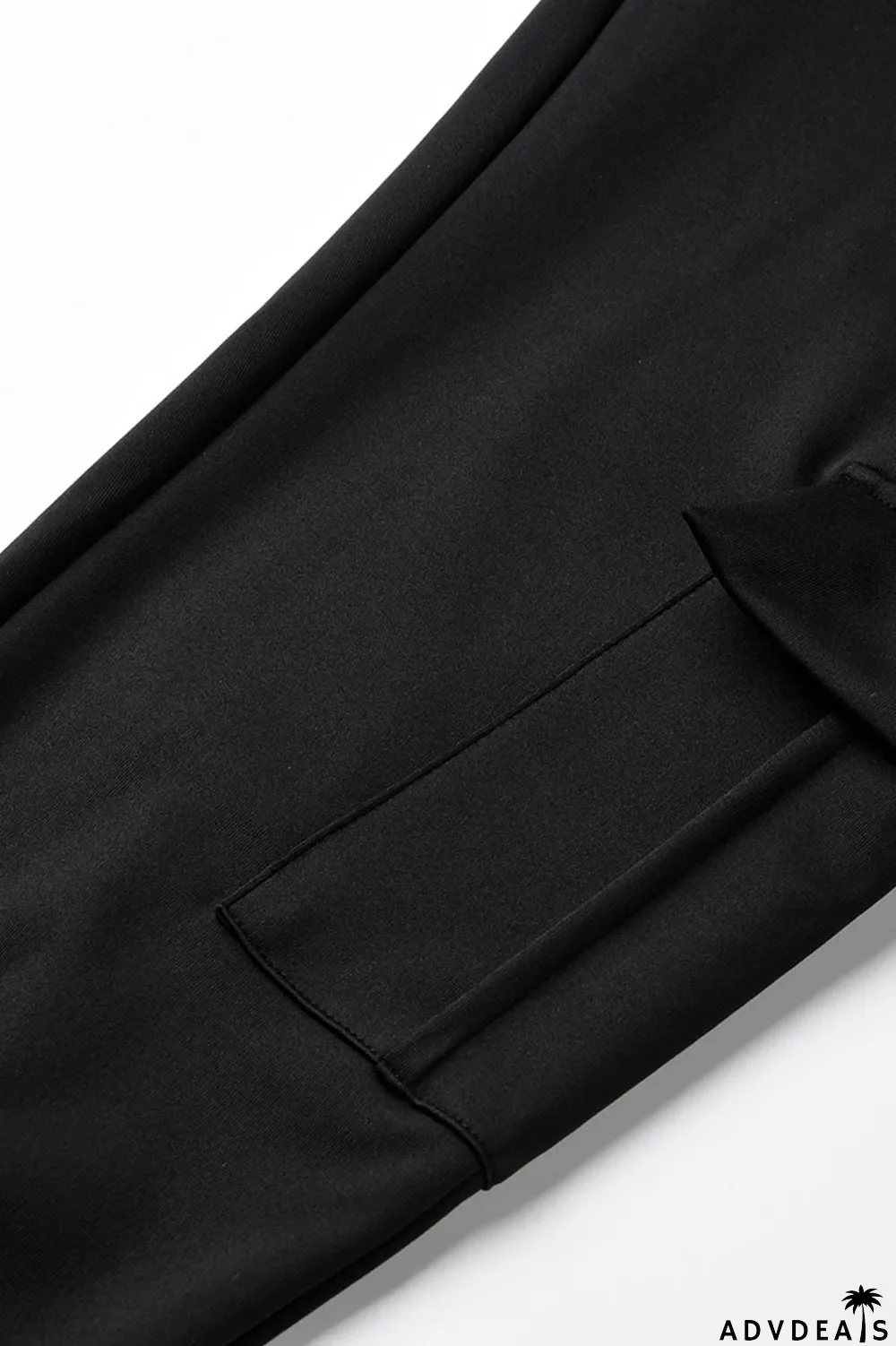 Orange Drawstring High Solid Pocket Draped Boot Cut Pants Bottoms