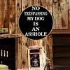 No trespassing - Round Metal Tin Signs(12*12Inch)