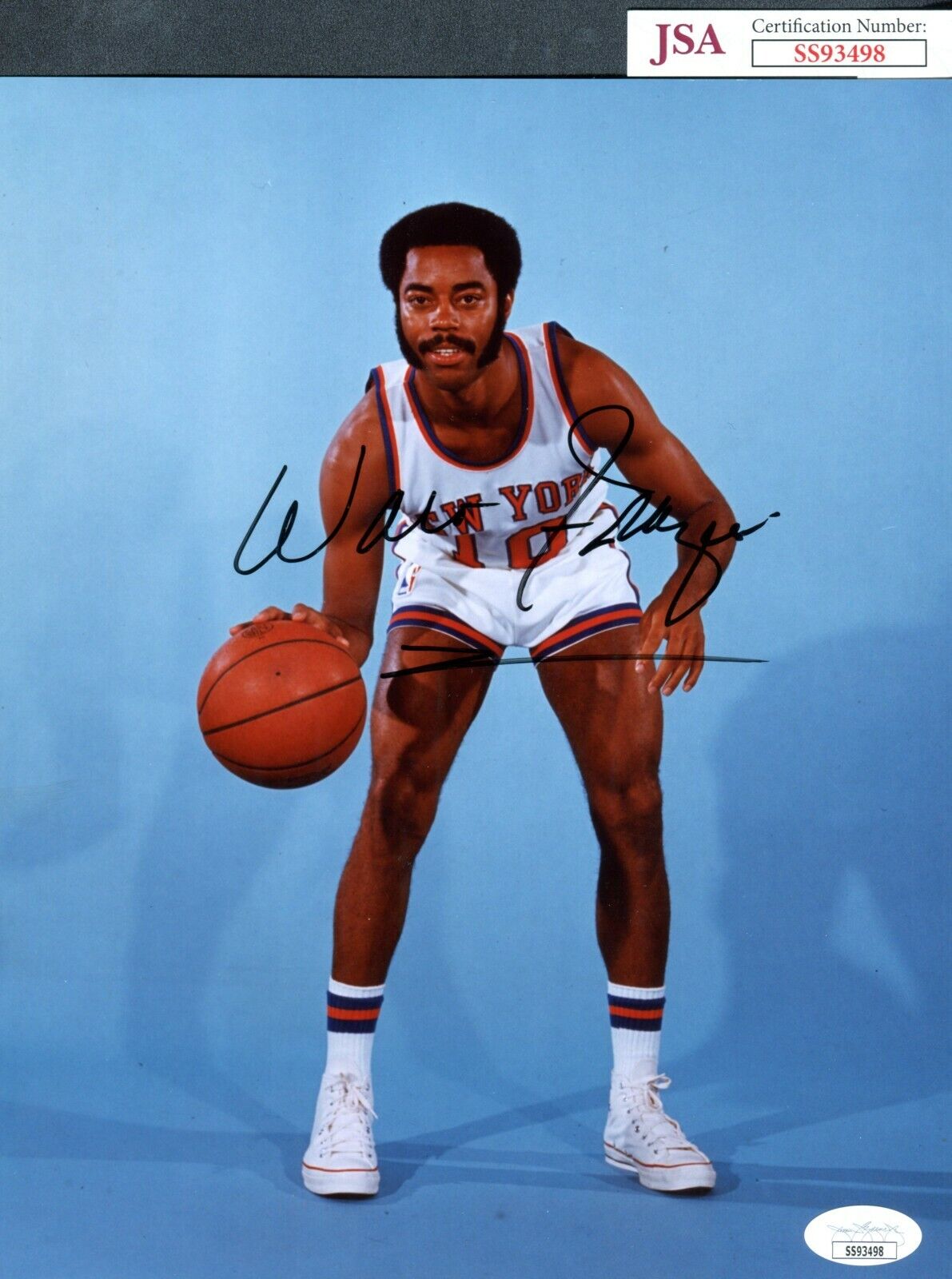 JSA Walt Frazier Autographed Signed AUTO 8x10 Photo Poster painting New York Knicks TRB 913