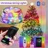 Outdoor LED leather wire light three-wire IP65 waterproof sunscreen app remote control DIY color light string