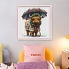 (Counted/Stamped)Christmas Highland Cow-11CT Cross Stitch 40*40cm