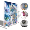 (Pre-Framed)Wolf-Special Shape Diamond Painting Kit(25x25cm)