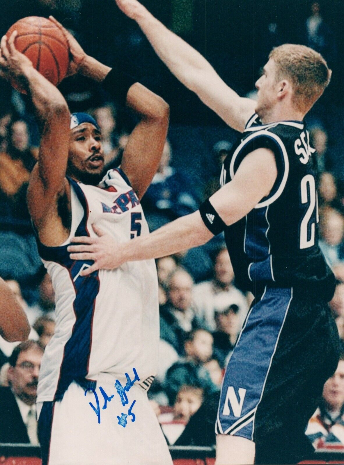 Delonte Holland NCAA College De Paul Hand Signed Autograph 8x10 Photo Poster painting