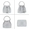 Clutch Abendtasche Luxus Damen Kleine Umh&auml;ngetasche Kupplung f&uuml;r Zeremonie Hochzeit/Party/Abschlussball Box Taschen aus Strass handgefertigt
