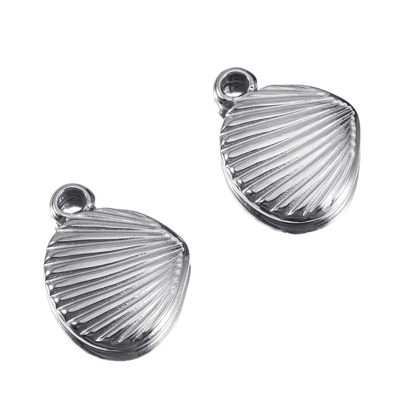 10 PCS/Package 14 * 12mm 304 Stainless Steel Tortoise Dolphin Shell Pendant Jewelry Accessories