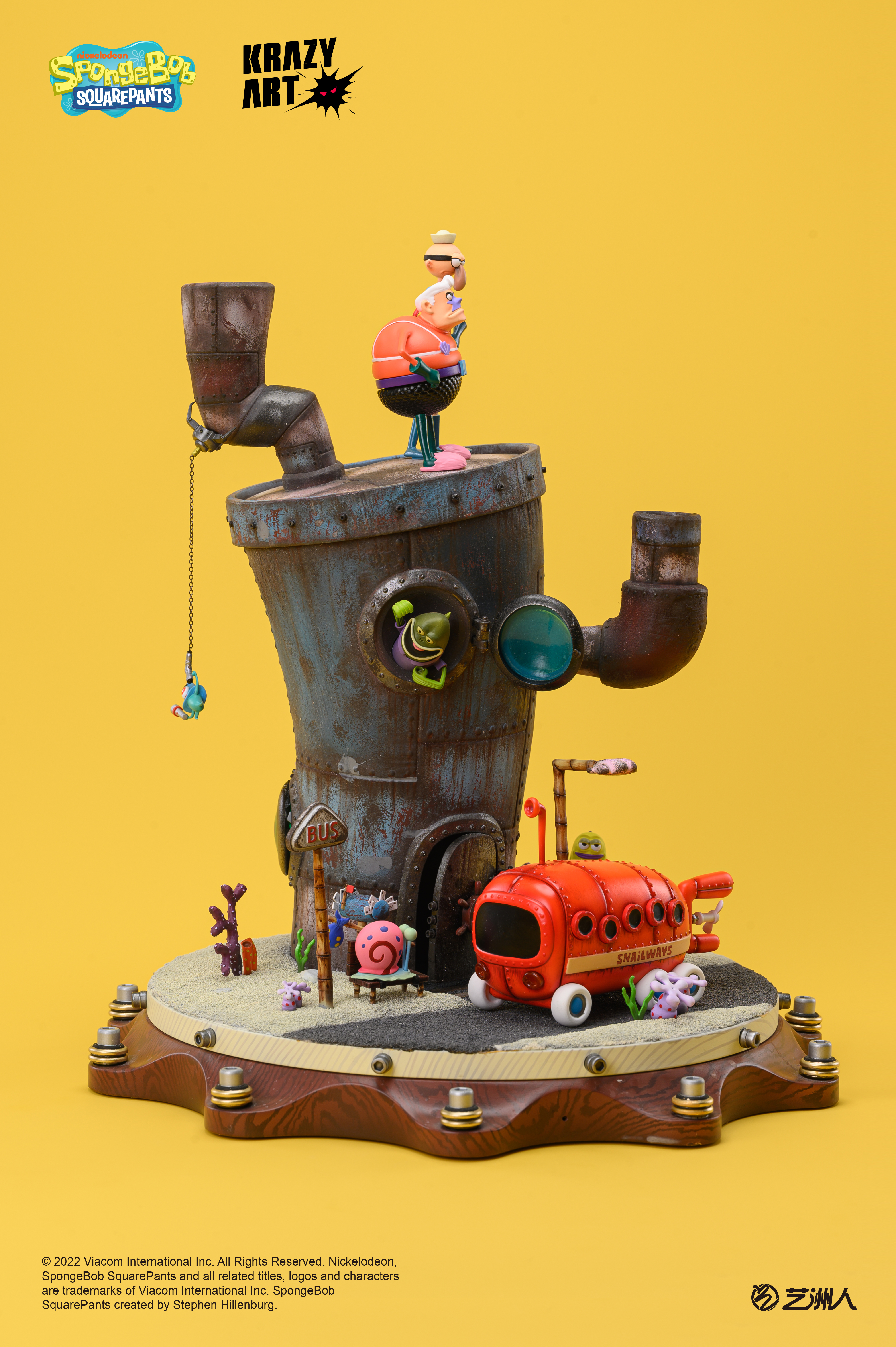 PRE-ORDER Krazy Art Studio Spongebob The Watchman of Bikini Bottom Statue(GK)