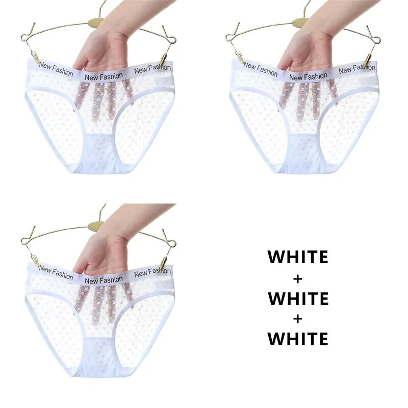 Meet'r 3Pcs/lot Seamless Panty Set Underwear Sexy Female Transparent Intimates Low-Rise Briefs Japanese G String Lingerie