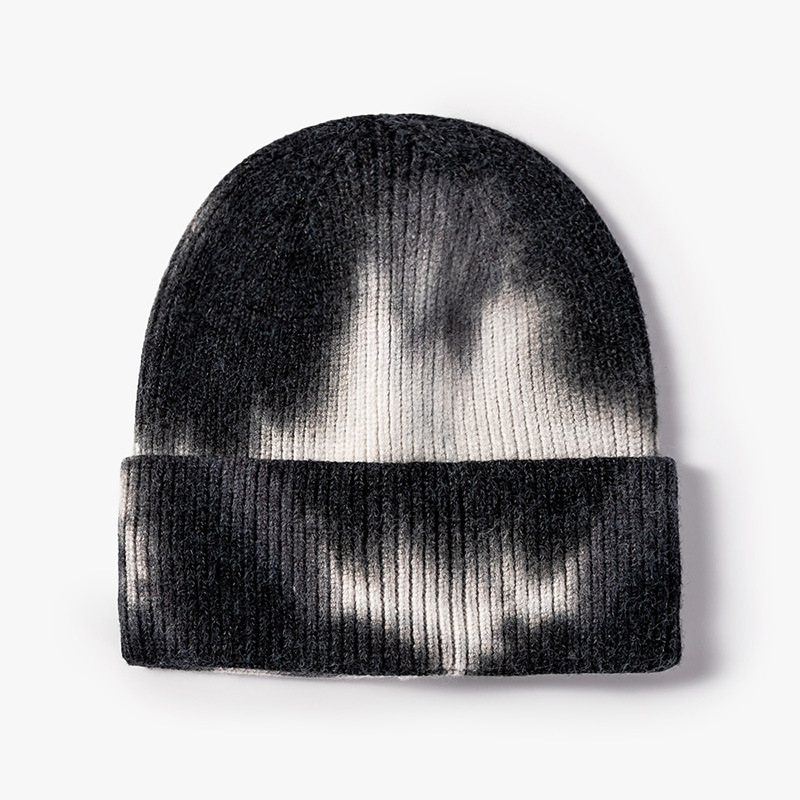 Autumn and winter tie-dye knitted hat 9 colors