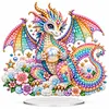 (Dragon)DIY Pearl Diamond Painting Acrylic Stand, Double-Sided Printed Tabletop Decoration, Special Shaped Diamond Art Craft Kit for Home Decor