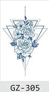 Temporary Waterproof Tattoo Stickers Butterfly Deer Rabbit Flower Juice Ink Lasting Boy Girl Chest Neck Hand Fake Bracelet Tatoo