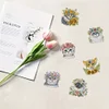6Pcs Blume Katze - 5d DIY Handwerk Aufkleber Magnet