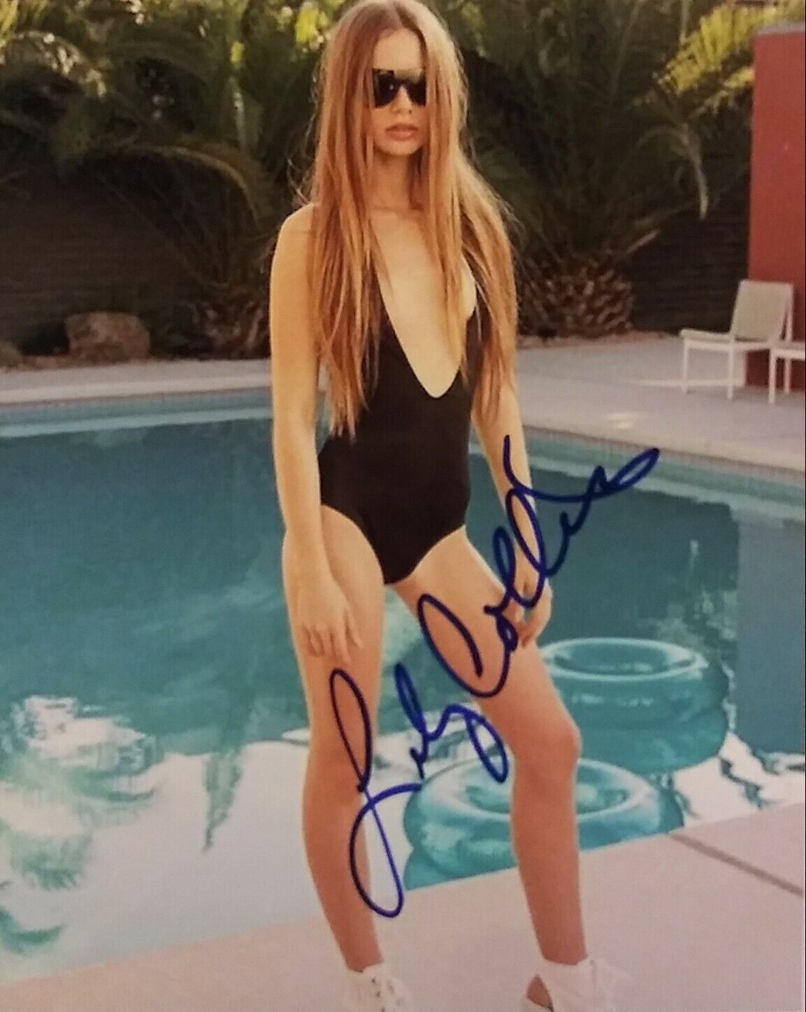 Lily Collins signed 8 x 10