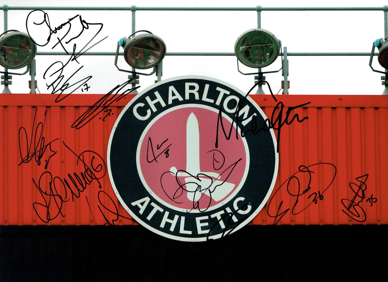 Charlton Athletic Squad Multi Signed Autograph 16x12 Photo Poster painting AFTAL COA