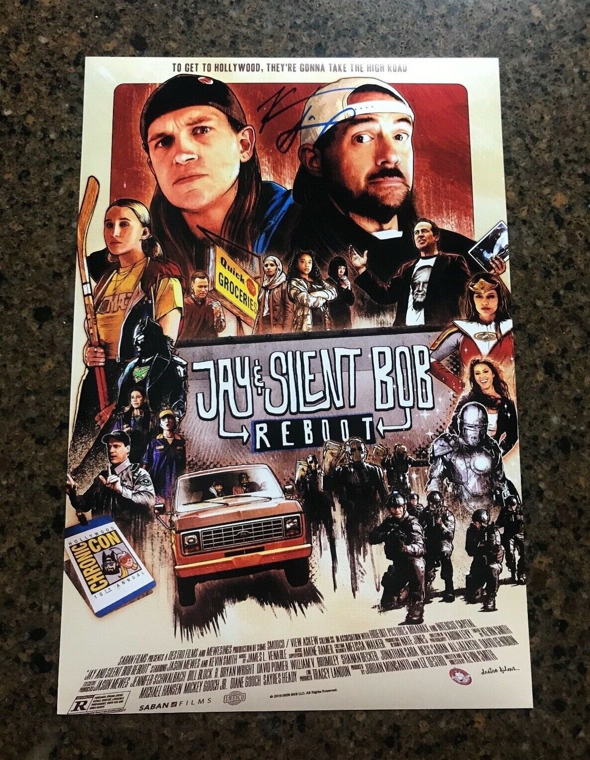 * KEVIN SMITH * signed autographed 12x18 poster * JAY & SILENT BOB REBOOT * 1