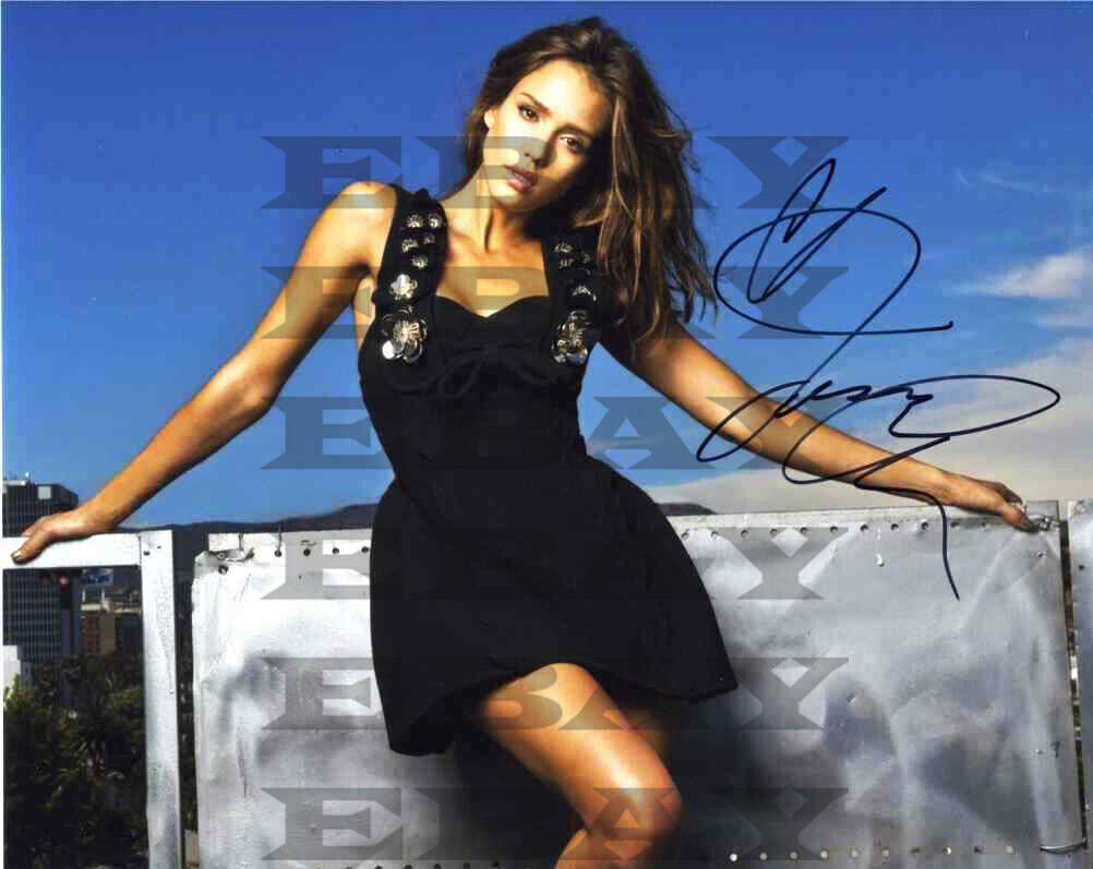 Jessica Alba Autographed Signed 8x10 Photo Poster painting Reprint