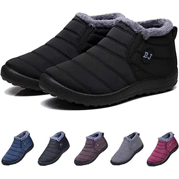 New winter Boojoy Shoes, Winter Lightweight Snow Boots Non-slip Ankle Boots  Warm