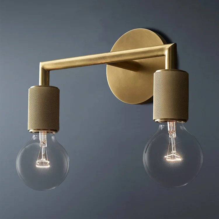 Utilitaire Socket Double Sconce, Wall Sconce For Bedroom Vjlight
